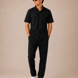 Premium Textured Safari Suit for Men | Imported Fabric Co-ord Set