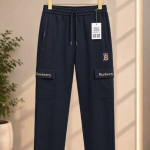 Men's Casual Cargo Trousers — Drawstring Waist, Side Flap Pockets