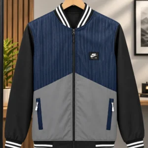 Men's Color-Block Bomber Jacket | Gohata Wear